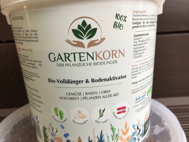 Gartenkorn Bio-Dünger und Bodenaktivator