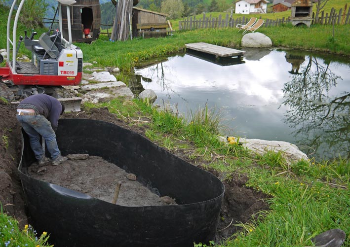 Bambus Rhizomensperre, Höhe: 70 cm